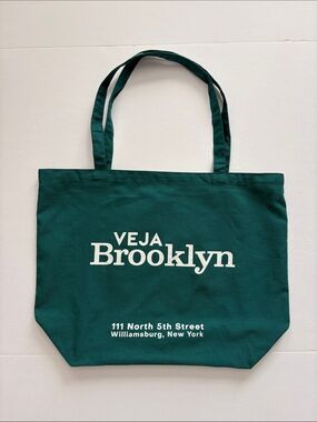 Veja Shoes Tote Bag Brooklyn Brittany NY Tote Teal Green NWOT